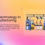 An image by IoT83 with illustration of IoT Technology in the Manufacturing Industry.